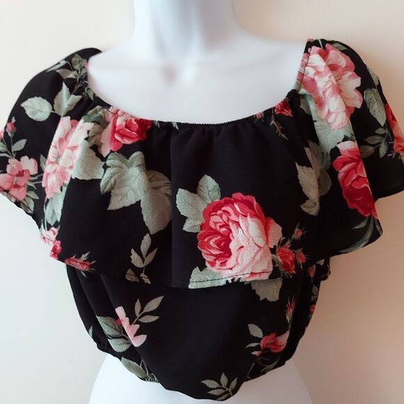 ECLIPSE Off shoulder crop top Size Small - Picture 2 of 4